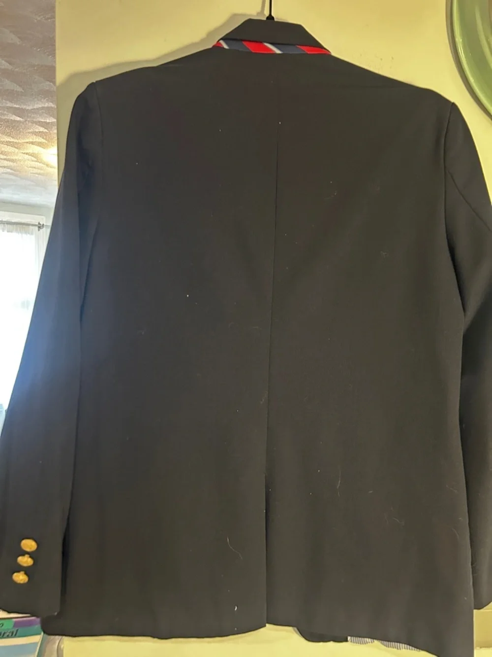 Izod Black Blazer with Gold Buttons